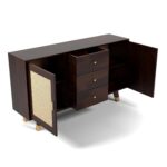 Wooden Galaxy Solid Sheesham Wood Chest of Drawers – Dasy Walnut Finish - Image 6