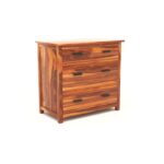 Wooden Galaxy Solid Sheesham Wood Chest of Drawers – Asty Honey Finish - Image 6