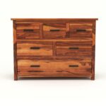 Wooden Galaxy Solid Sheesham Wood Chest of Drawers – Toy Honey Finish - Image 5