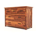 Wooden Galaxy Solid Sheesham Wood Chest of Drawers – Toy Honey Finish - Image 6