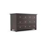 Wooden Galaxy Solid Sheesham Wood Chest of Drawers – Gun Walnut Finish - Image 5