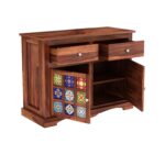 Wooden Galaxy Solid Sheesham Wood Chest of Drawers – Sumi Honey Finish - Image 5