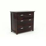 Wooden Galaxy Solid Sheesham Wood Chest of Drawers – Asty Walnut Finish - Image 5