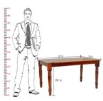 Wooden Galaxy Solid Sheesham Wood Dining Table Set with 5 Piece (Design 04) - Image 5