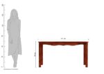 Wooden Galaxy Solid Sheesham Wood Dining Table Set – Natural Finish - Image 4