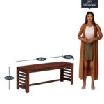 Wooden Galaxy Solid Sheesham Wood Dining Table Set with 6 Piece (Design 02) - Image 3