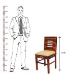Wooden Galaxy Solid Sheesham Wood Dining Table Set with 5 Piece (Design 06) - Image 4