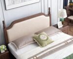 Wooden Galaxy Solid Sheesham Wood King Size Bed – Honey Brown Finish - Image 4