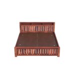 Wooden Galaxy Solid Sheesham Wood King Size Bed – Honey Brown Finish - Image 4