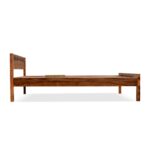 Wooden Galaxy Solid Sheesham Wood King Size Bed – Honey Brown Finish - Image 7