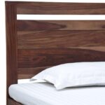 Wooden Galaxy Solid Sheesham Wood King Size Bed – Honey Brown Finish - Image 5