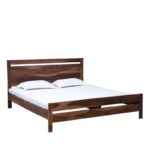 Wooden Galaxy Solid Sheesham Wood King Size Bed – Honey Brown Finish - Image 7