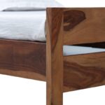 Wooden Galaxy Solid Sheesham Wood King Size Bed – Honey Brown Finish - Image 6