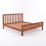 Wooden Galaxy Solid Sheesham Wood Queen Size Bed – Honey Brown Finish - Image 7