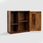 Wooden Galaxy Solid Sheesham Wood Bookshelf with 1 Drawer (Design 11) - Image 5