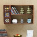 Wooden Galaxy Solid Sheesham Wood Bookshelf with Open Storage Shelves