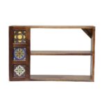 Wooden Galaxy Solid Sheesham Wood Bookshelf with Open Storage Shelves - Image 3