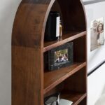Wooden Galaxy Solid Sheesham Wood Bookshelf with Open Storage Shelves - Image 2
