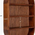 Wooden Galaxy Solid Sheesham Wood Bookshelf with Open Storage Shelves - Image 3