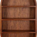 Wooden Galaxy Solid Sheesham Wood Bookshelf with Open Storage Shelves - Image 5