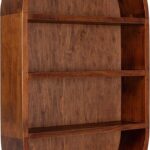Wooden Galaxy Solid Sheesham Wood Bookshelf with Open Storage Shelves - Image 4