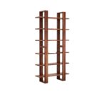 Wooden Galaxy Solid Sheesham Wood Bookshelf with Open Storage Shelves - Image 2
