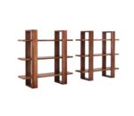 Wooden Galaxy Solid Sheesham Wood Bookshelf with Open Storage Shelves - Image 5