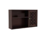 Wooden Galaxy Solid Sheesham Wood Bookshelf with 1 Drawer (Design 18) - Image 2