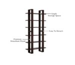 Wooden Galaxy Solid Sheesham Wood Bookshelf with Open Storage Shelves - Image 2