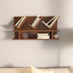 Wooden Galaxy Solid Sheesham Wood Bookshelf with Open Storage Shelves