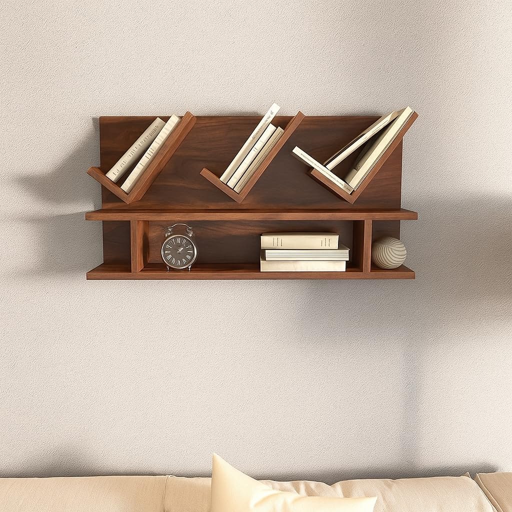 71M6rBnfHtL-1.jpg Wooden Galaxy Solid Sheesham Wood Bookshelf with Open Storage Shelves - Image 1