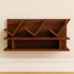 Wooden Galaxy Solid Sheesham Wood Bookshelf with Open Storage Shelves - Image 2