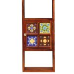 Wooden Galaxy Solid Sheesham Wood Bookshelf with 1 Door (Design 02) - Image 4
