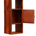 Wooden Galaxy Solid Sheesham Wood Bookshelf with 1 Door (Design 02) - Image 8