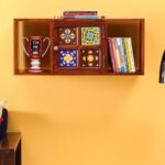 Wooden Galaxy Wood Bookshelf with 5 Shelf – Brown Finish – Premium Quality