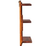 Wooden Galaxy Solid Sheesham Wood Bookshelf with Open Storage Shelves - Image 5