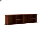 Wooden Galaxy Solid Sheesham Wood Bookshelf with Open Storage Shelves - Image 3