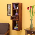 Wooden Galaxy Wood Bookshelf with 3 Shelf – Brown Finish – Premium Quality