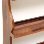 Wooden Galaxy Solid Sheesham Wood Bookshelf with Open Storage Shelves - Image 4