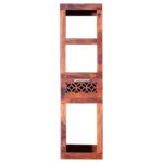 Wooden Galaxy Solid Sheesham Wood Bookshelf with 1 Drawer (Design 03) - Image 3