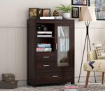Wooden Galaxy Solid Sheesham Wood Bookshelf with 5 Shelf – Toy Walnut Finish