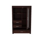 Wooden Galaxy Solid Sheesham Wood Bookshelf with 5 Shelf – Toy Walnut Finish - Image 3