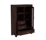 Wooden Galaxy Solid Sheesham Wood Bookshelf with 5 Shelf – Toy Walnut Finish - Image 4