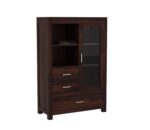 Wooden Galaxy Solid Sheesham Wood Bookshelf with 5 Shelf – Toy Walnut Finish - Image 5