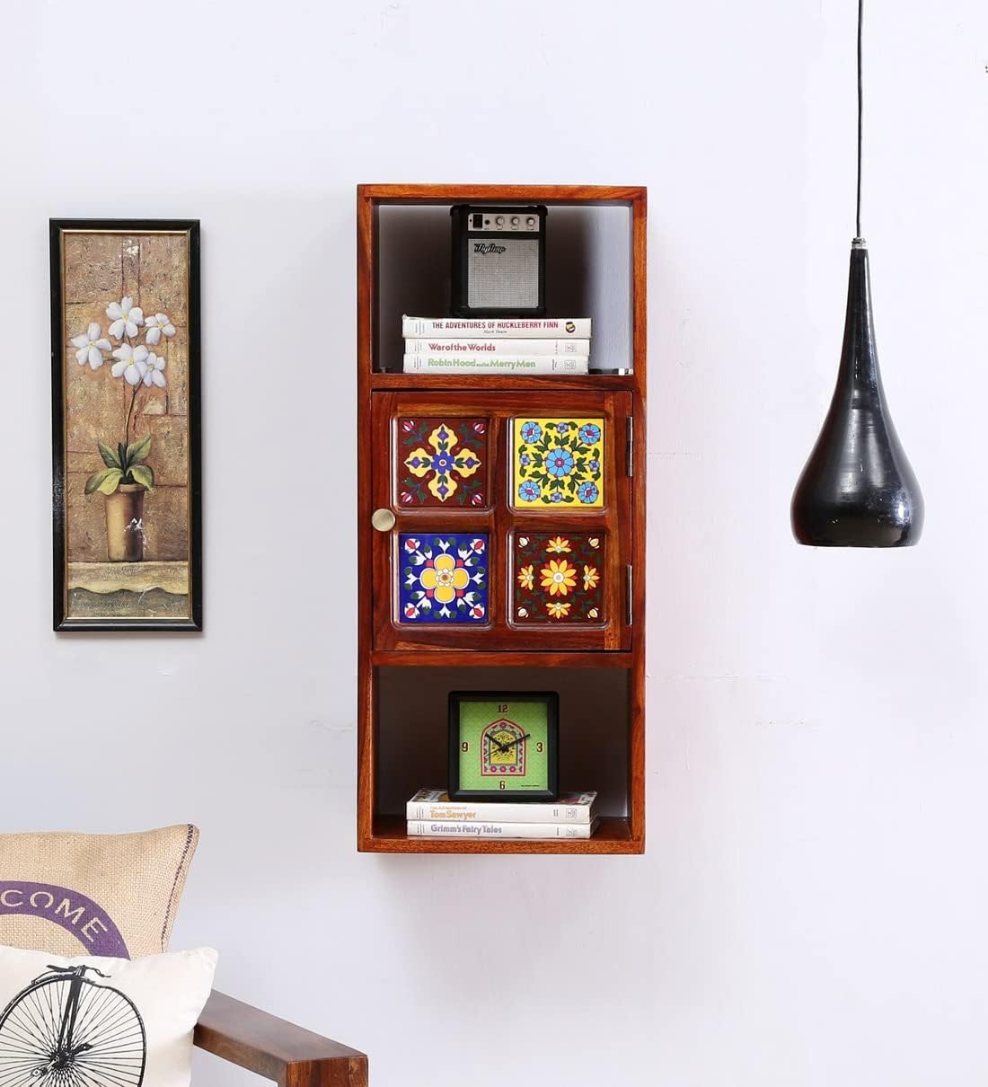61FPJIu5ViL-1.jpg Wooden Galaxy Wood Bookshelf with 3 Shelf – Brown Finish – Premium Quality - Image 1