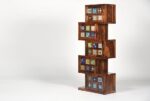 Wooden Galaxy Solid Sheesham Wood Bookshelf with Open Storage Shelves (Color 2)