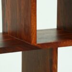 Wooden Galaxy Solid Sheesham Wood Bookshelf with Open Storage Shelves (Color 1) - Image 7