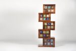 Wooden Galaxy Solid Sheesham Wood Bookshelf with Open Storage Shelves (Color 2) - Image 2