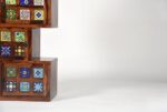 Wooden Galaxy Solid Sheesham Wood Bookshelf with Open Storage Shelves (Color 2) - Image 3