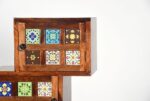 Wooden Galaxy Solid Sheesham Wood Bookshelf with Open Storage Shelves (Color 2) - Image 4